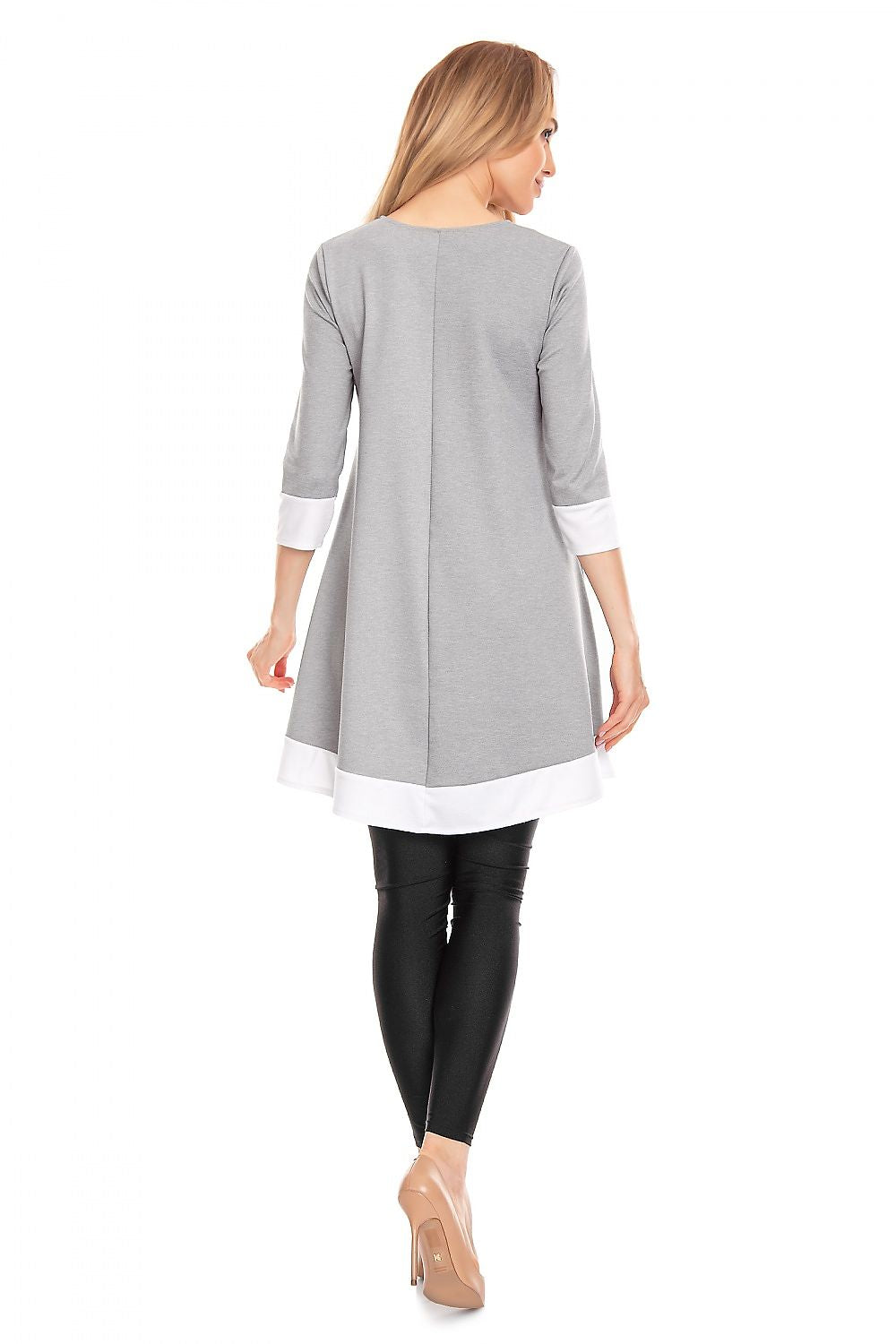 Asymmetrical Mini Pregnancy Dress by PeeKaBoo - Stylish & Flowing Maternity Wear