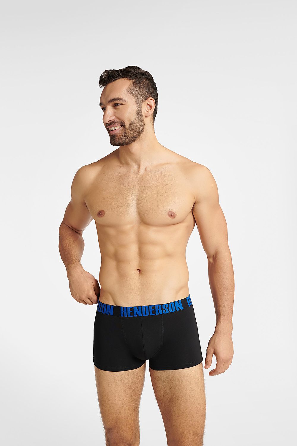 Henderson Set of 3 Black Cotton Boxer Shorts with Comfortable Fit and Stylish Elastic Waistbands