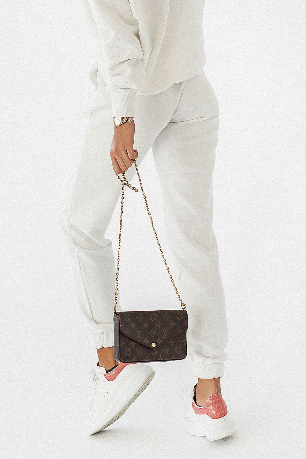 Luxury Cotton Blend Joggers IVON with Drawstring and Pockets - Elegant Comfort Collection