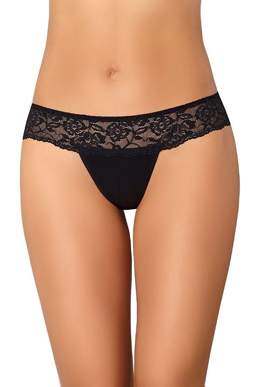Teyli Women's Black Lace Thong Set - Elegant 3-Pack with Fine Mesh Detailing, Sizes XS-XXL