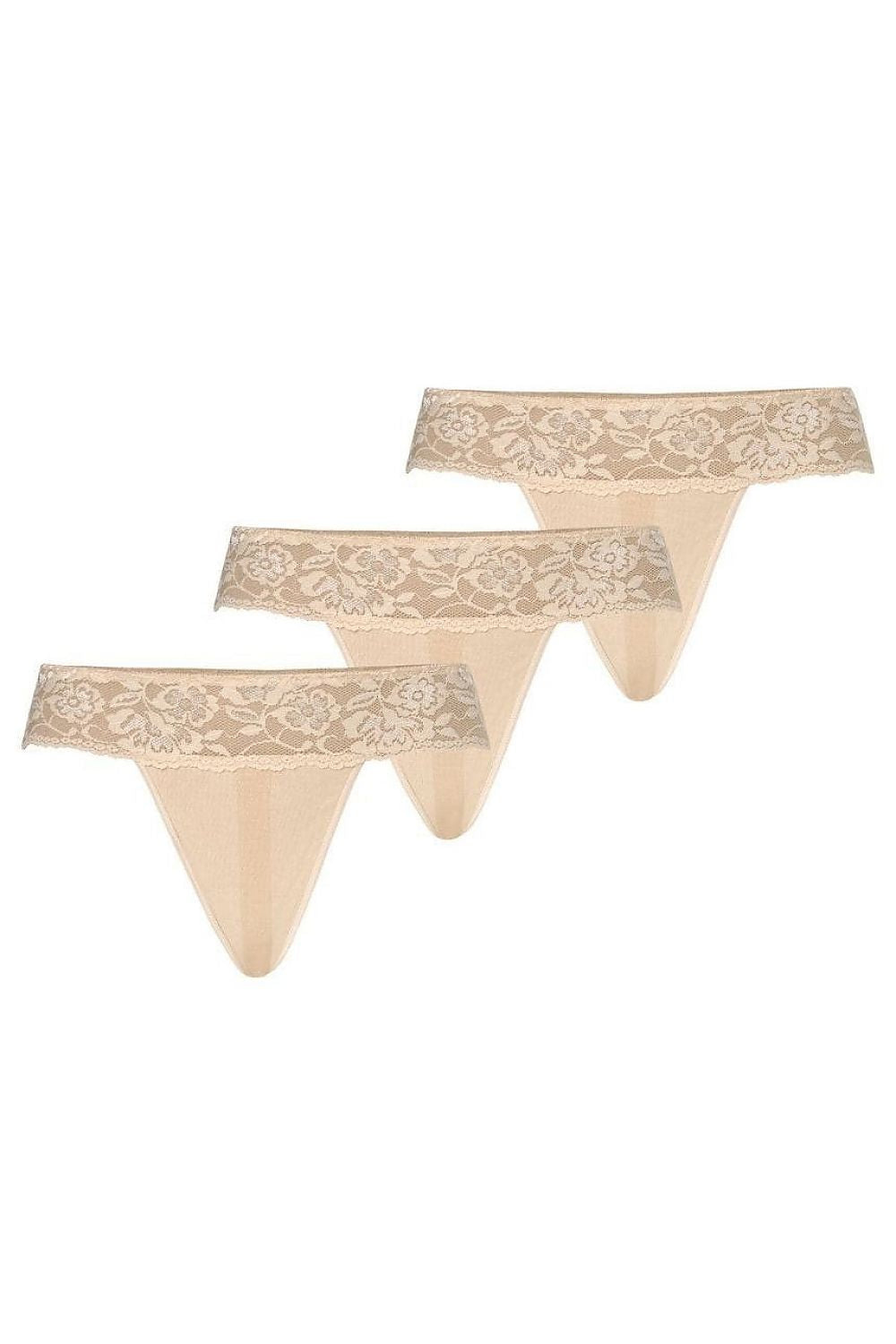 Teyli Women's Black Lace Thong Set - Elegant 3-Pack with Fine Mesh Detailing, Sizes XS-XXL