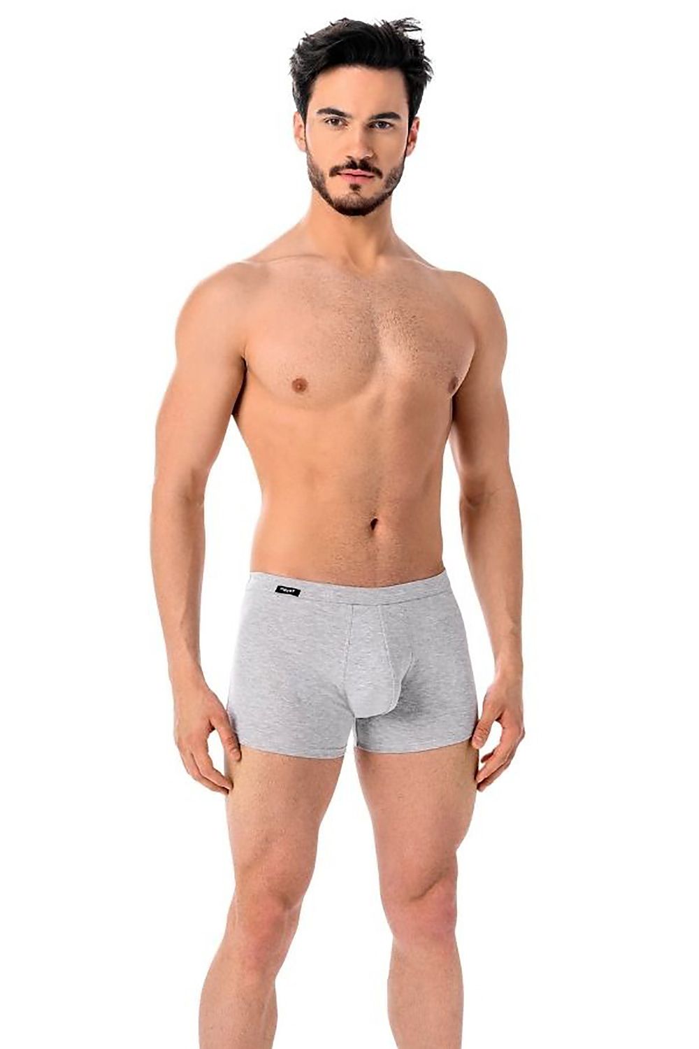 Luxury Teyli Men's Boxer Shorts Set - 3-Pack Grey Cotton and Spandex Comfort