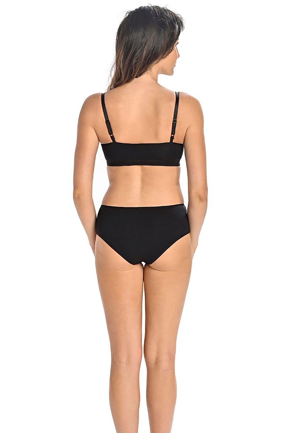 Teyli Women's Classic Black Cotton Panties with Lycra, Comfortable Fit and Moisture Absorption