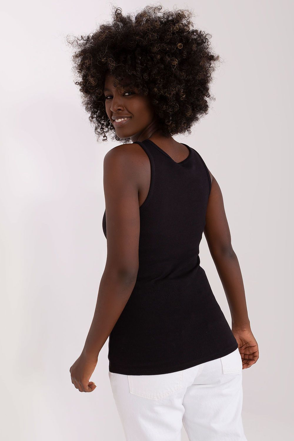 Ribbed Strapless T-Shirt with Lace Neckline by Och Bella - Elegant Cotton Spandex Blend