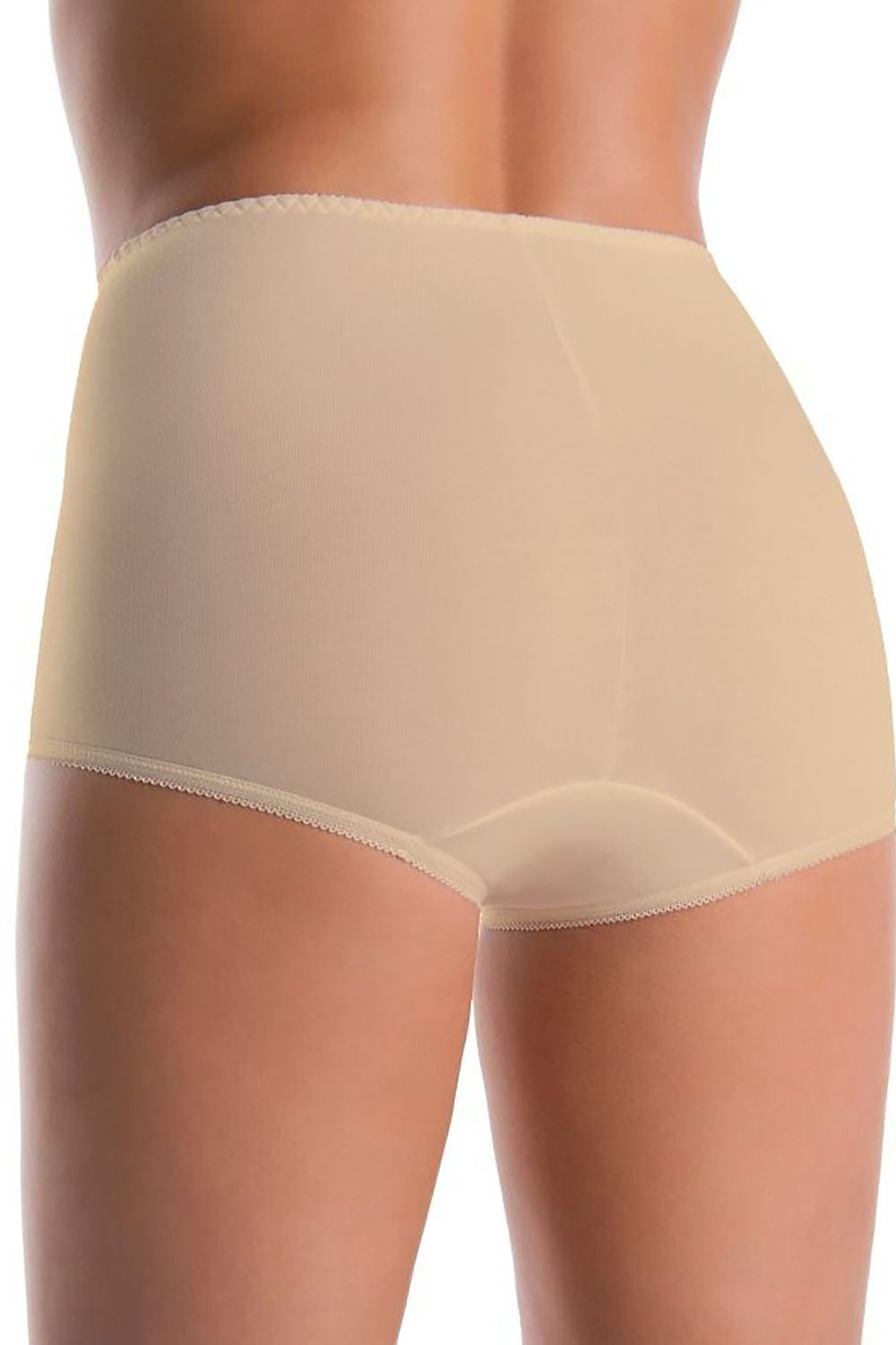 Teyli 3-Pack Women's High-Waisted Bamboo Panties - Antibacterial Comfort in Beige