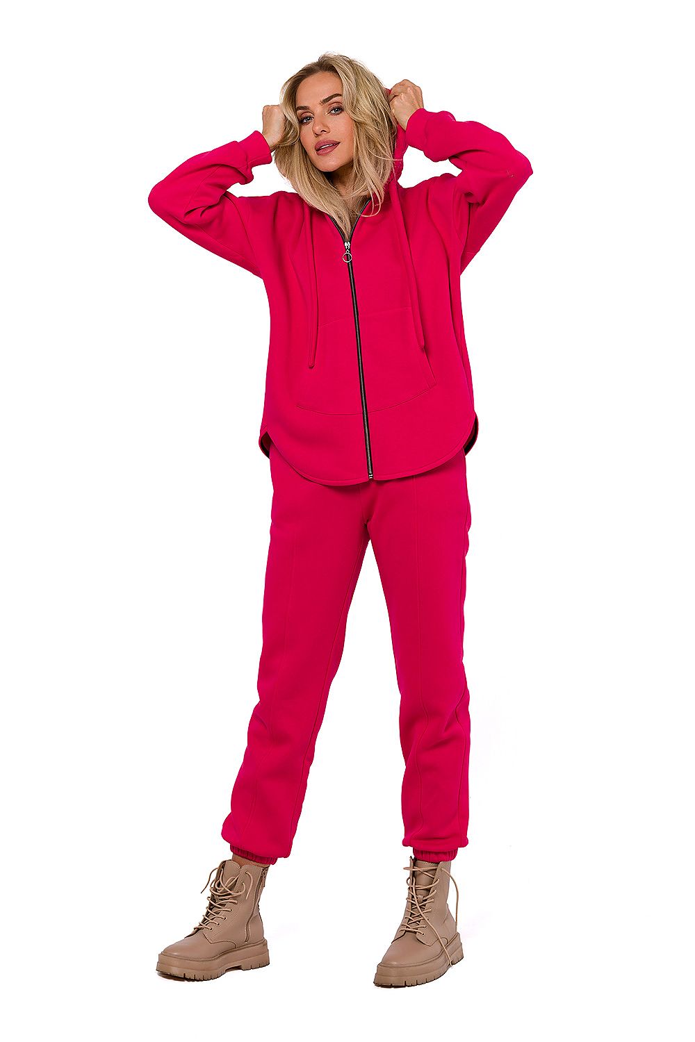 Moe Luxury Knitted Joggers Sweatpants with Elastic Waistband and Pocket | Made in Poland