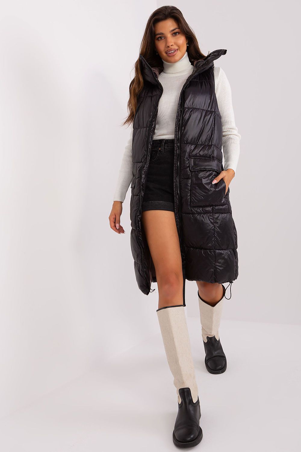 Sublevel Quilted Hooded Vest for Men - Insulated & Fully Lined, Perfect for Autumn & Winter