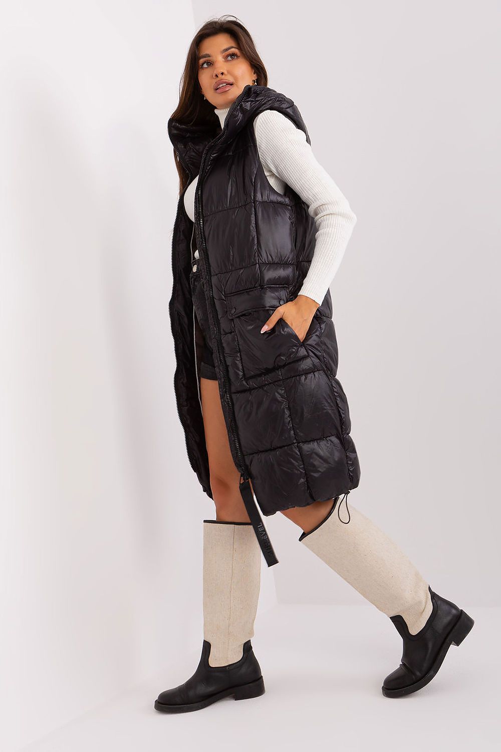 Sublevel Quilted Hooded Vest for Men - Insulated & Fully Lined, Perfect for Autumn & Winter