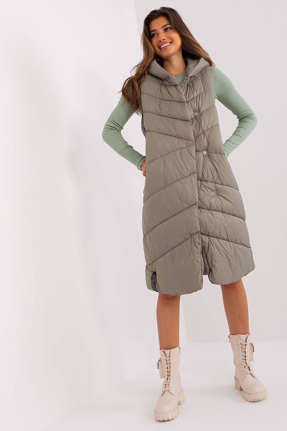 Sublevel Quilted Hooded Vest - Insulated, Fully Lined, 100% Polyamide with Side Pockets