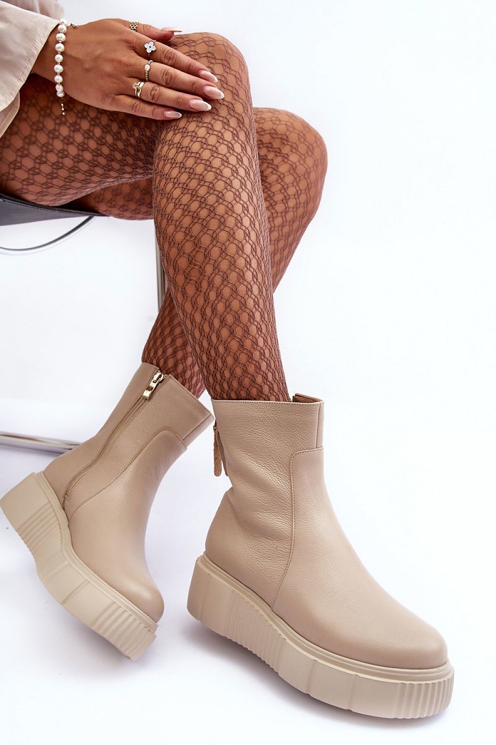 Luxury Women's Natural Leather Boots with Insulation | 5.5cm Heel | Sizes EU 36-40