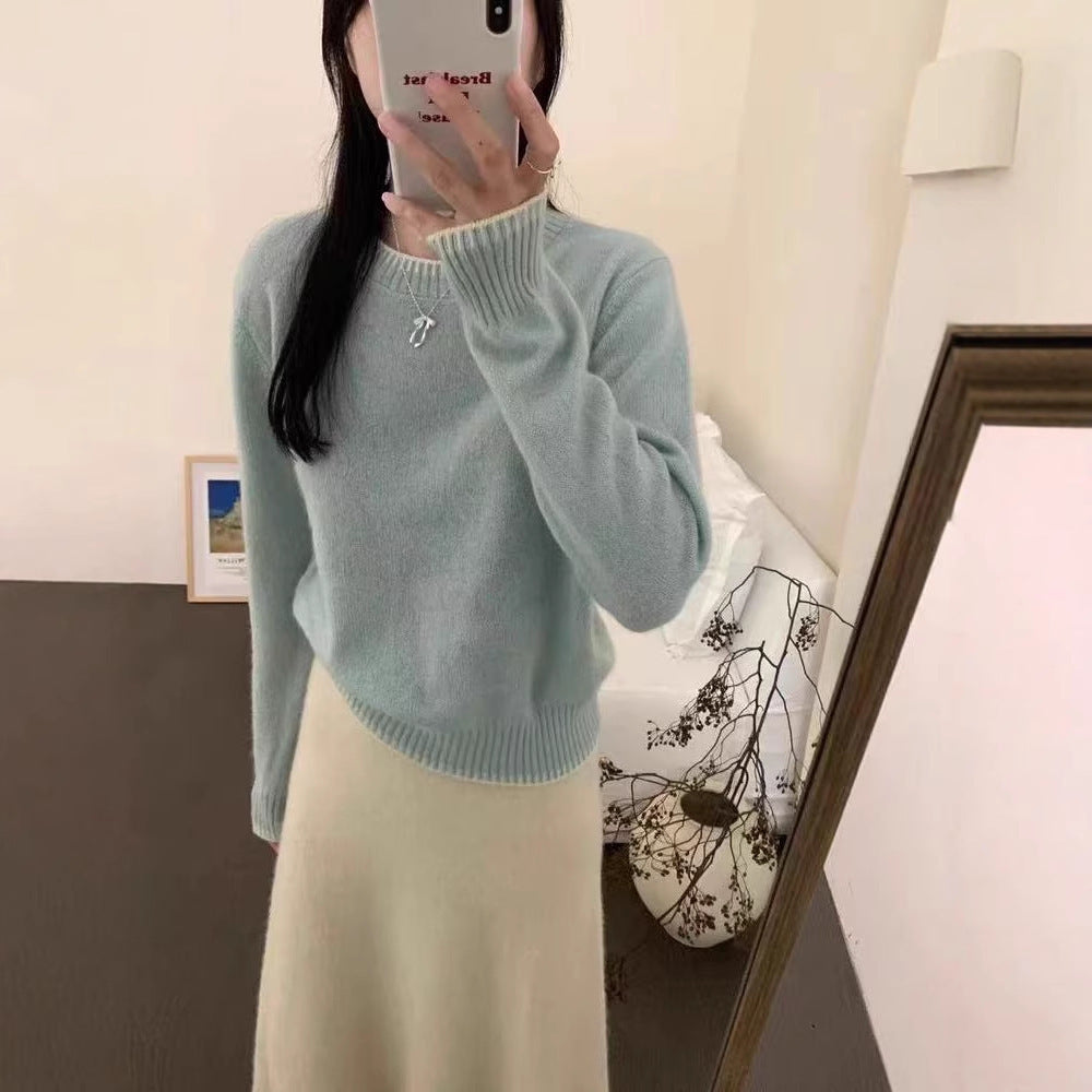 European And American Women's New Crew-neck Sweaters