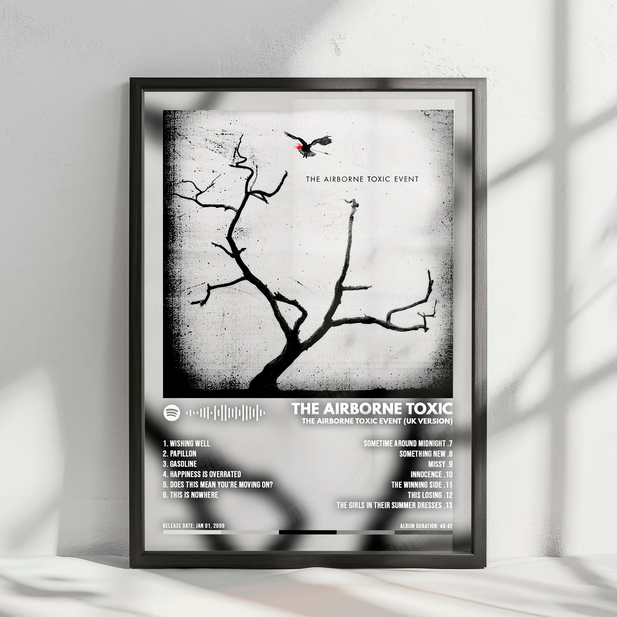The Airborne Toxic Event "The Airborne Toxic Event" Album Cover Poster - with Complete Tracklist