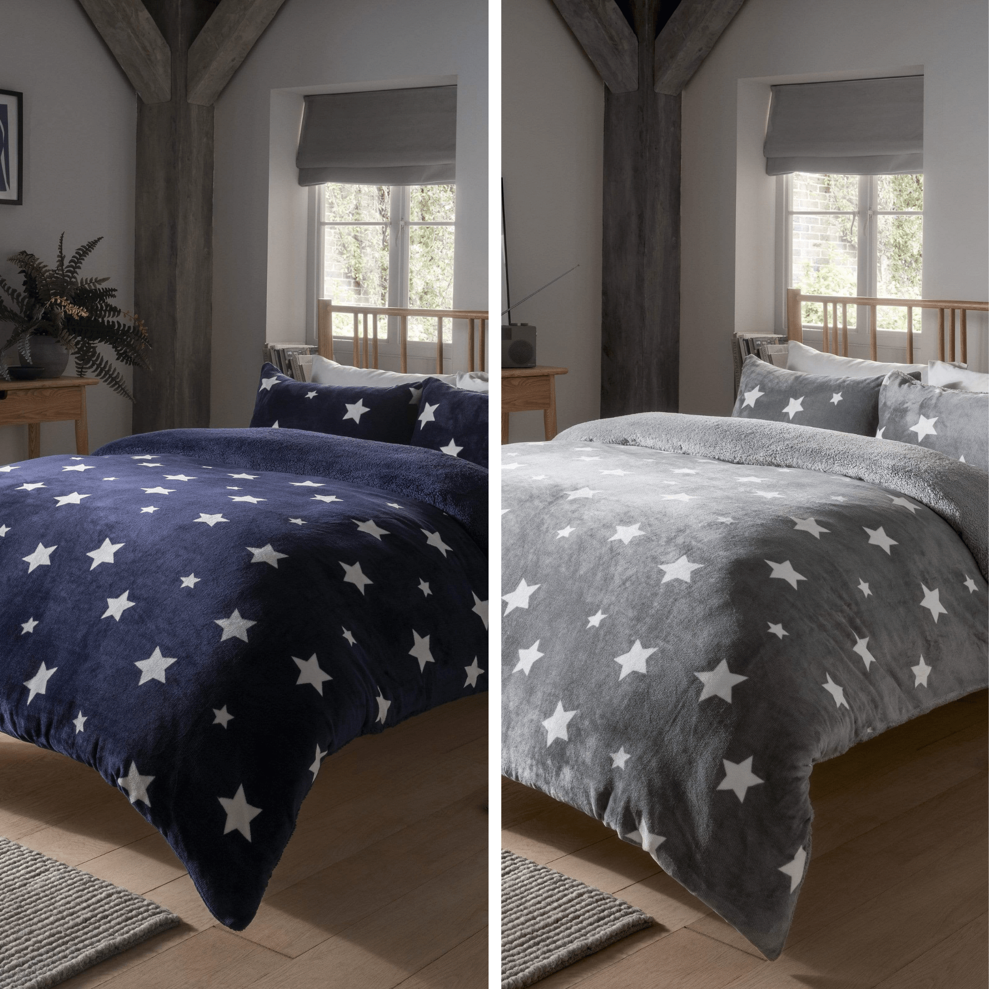 OLIVIA ROCCO Reversible Teddy Duvet Cover Set Super Soft Faux Fur Bedding For Winter Nights Single Double King Luxurious Cozy Huggable Plush Bedding