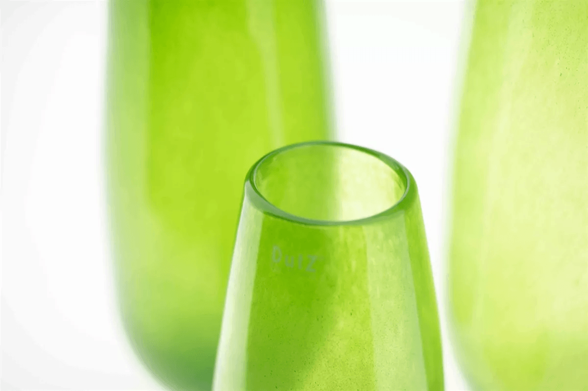 Glass Vase ROBERT - H50 D14 cm - JUNGLE GREEN Colour by DutZ