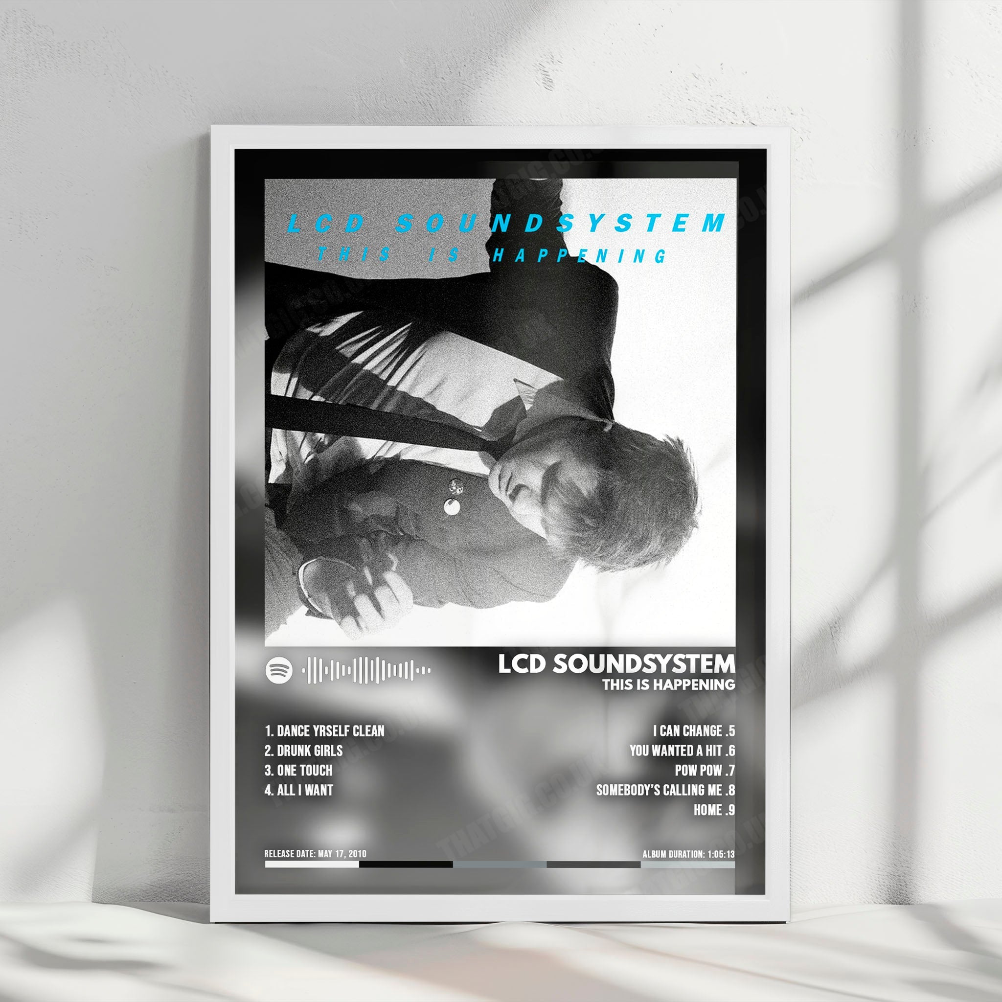 LCD Soundsystem "This Is Happening" Album Cover Poster - with Complete Tracklist