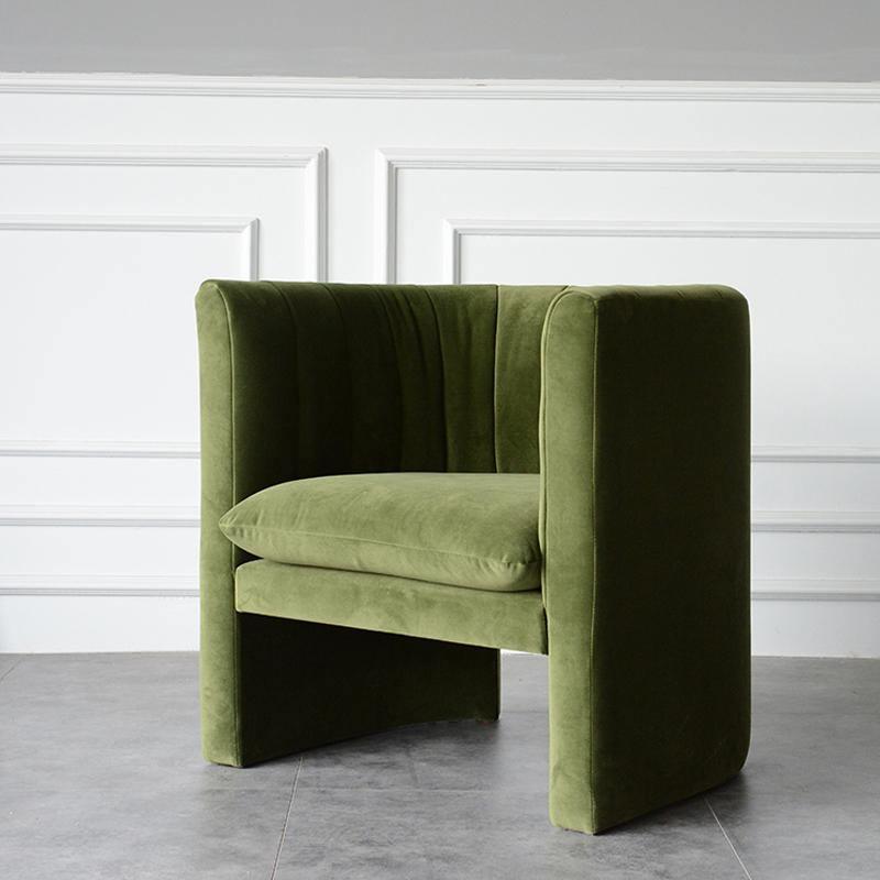 Edwick Armchair, Green Velvet