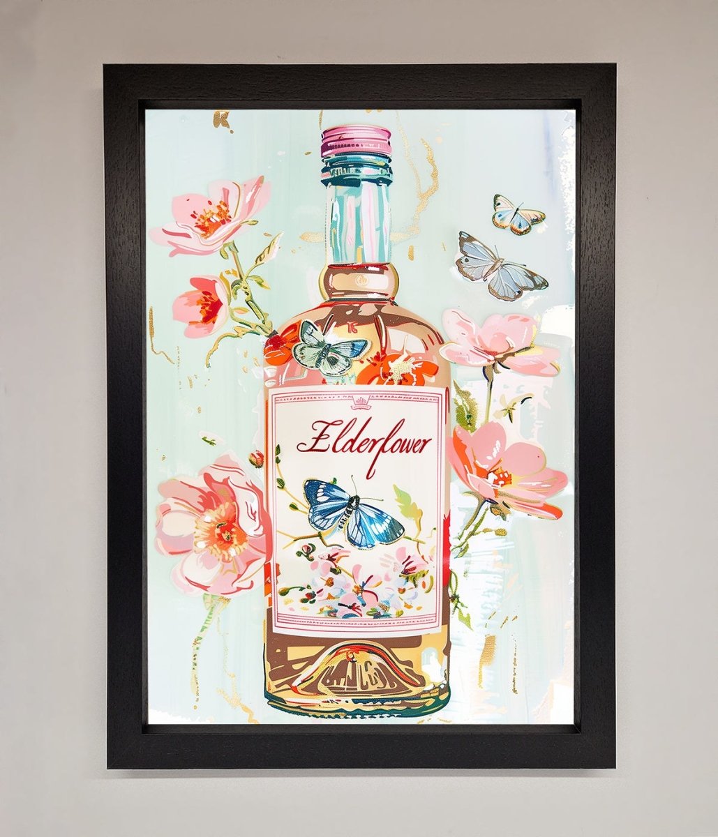 Elderflower Wine Framed Wall Art - Zestio