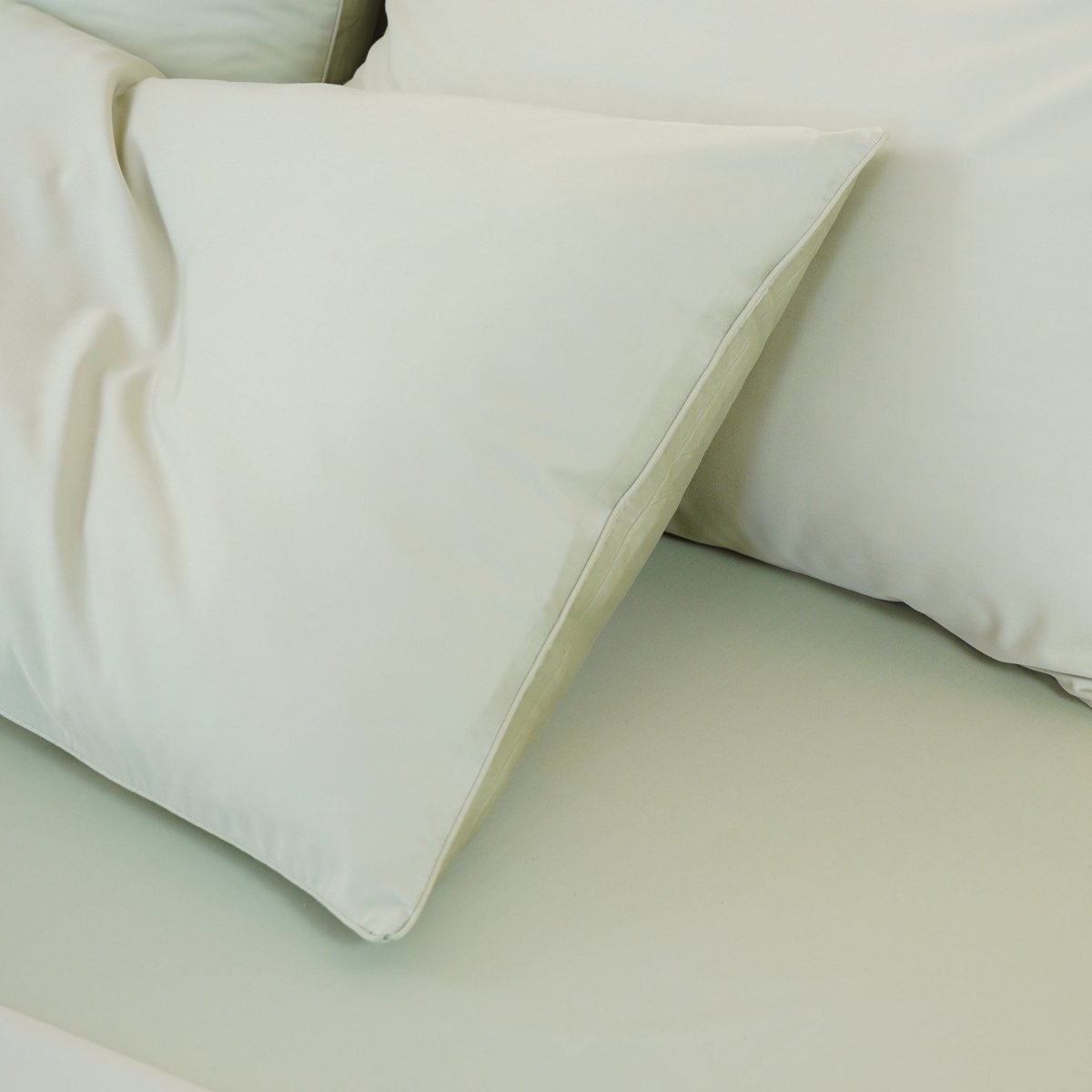 Ella Cotton - Sage Green Pillowcases Pair - Zestio