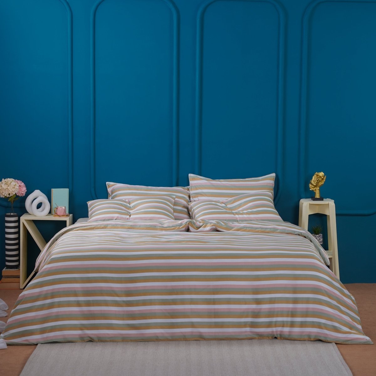 Ella Cotton - Serene Stripe Duvet Cover - Zestio