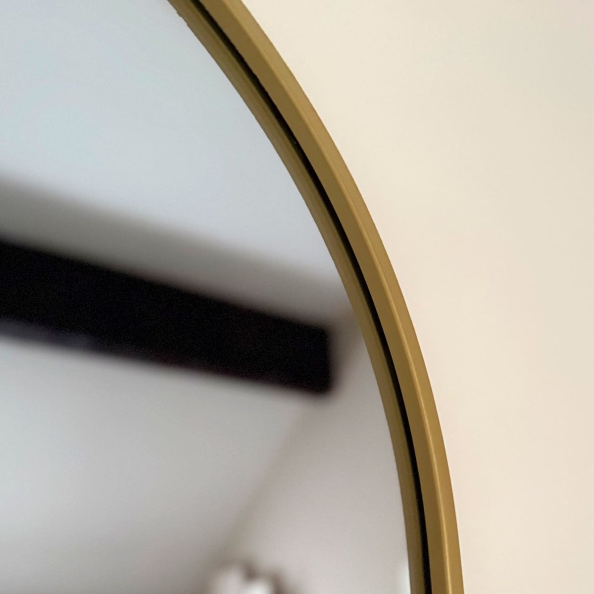 Emi - Full Length Gold Metal Runway Oval Mirror - 150cm x 60cm - Zestio