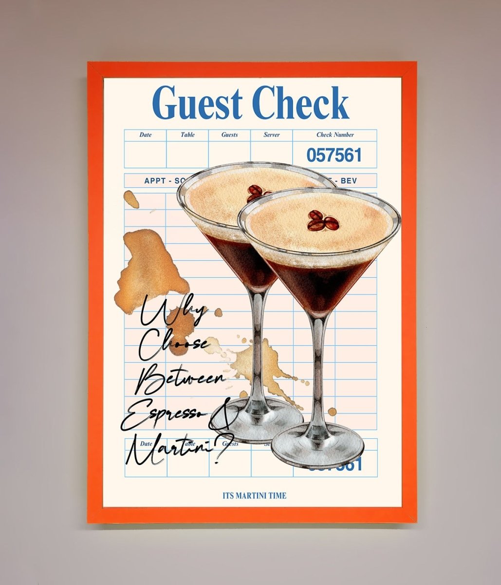 Espresso Martini Framed Wall Art - Zestio