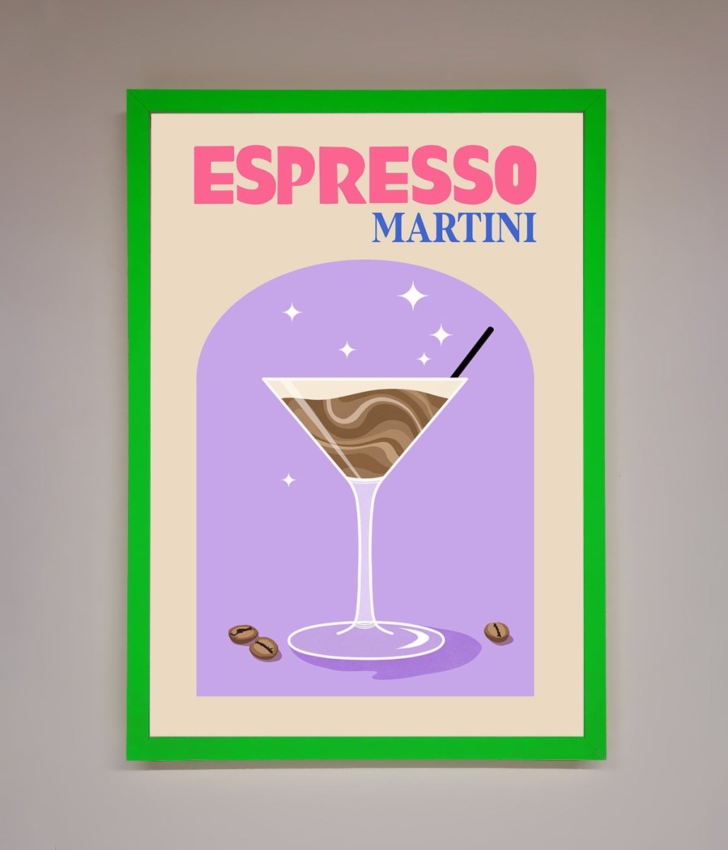 Espresso Martini Lilac Framed Print - Zestio