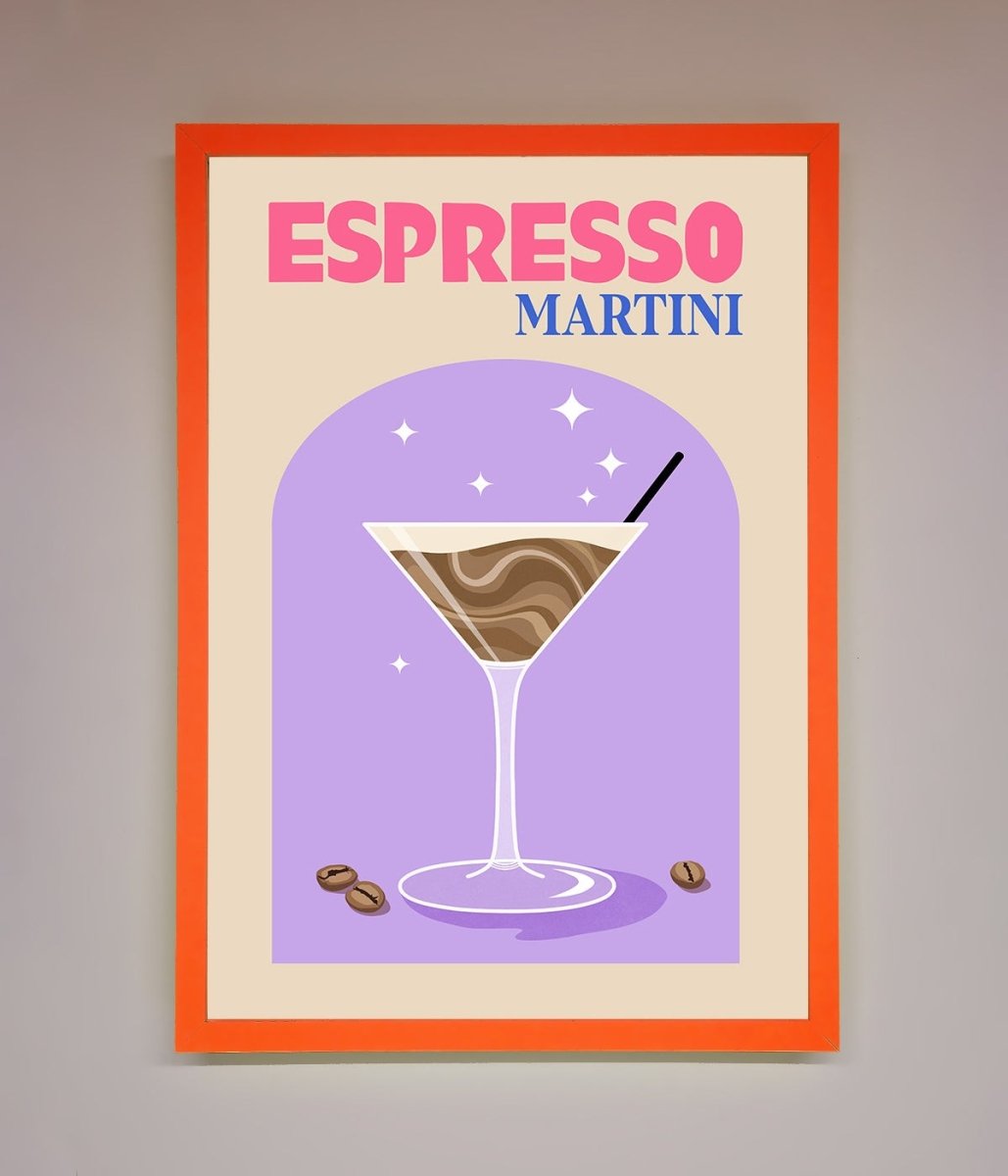 Espresso Martini Lilac Framed Print - Zestio