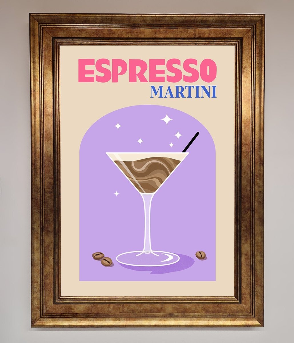 Espresso Martini Lilac Framed Print - Zestio