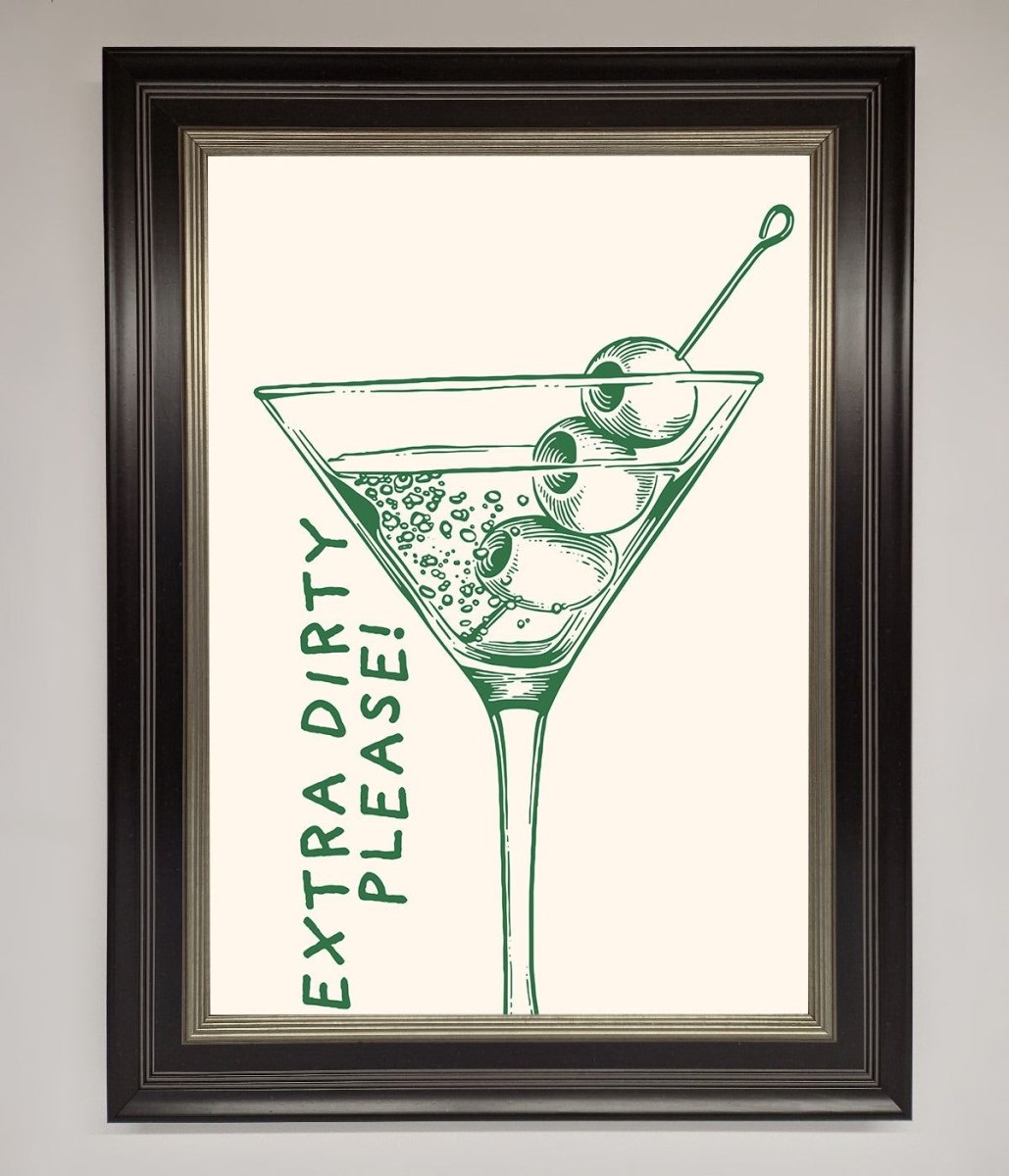 Extra Dirty Please Framed Poster - Zestio