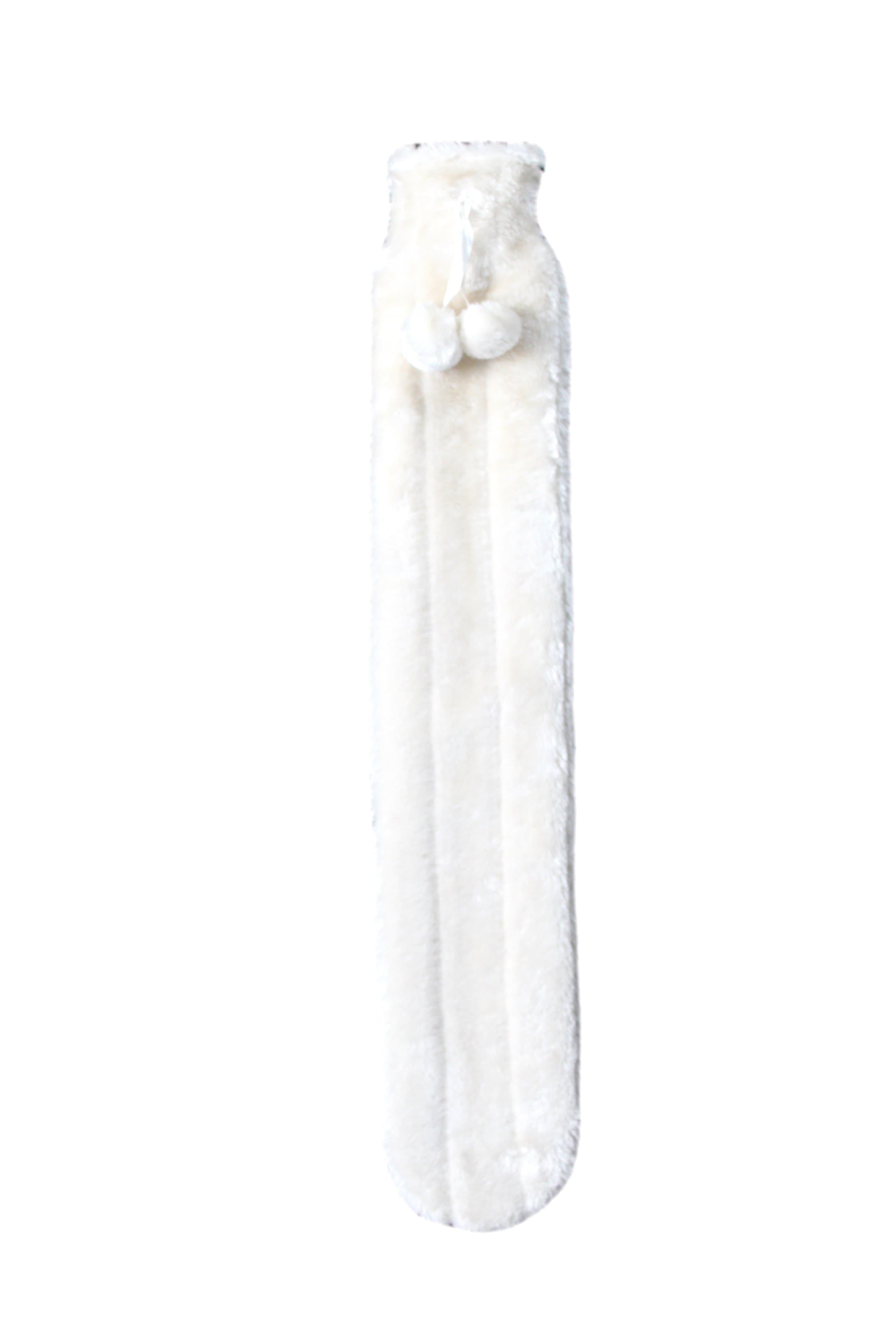 OLIVIA ROCCO Extra Long 2L Hot Water Bottle With Plush Faux Fur Cover Natural Rubber UK Safe Tested Cosy Gift For Adults And Kids