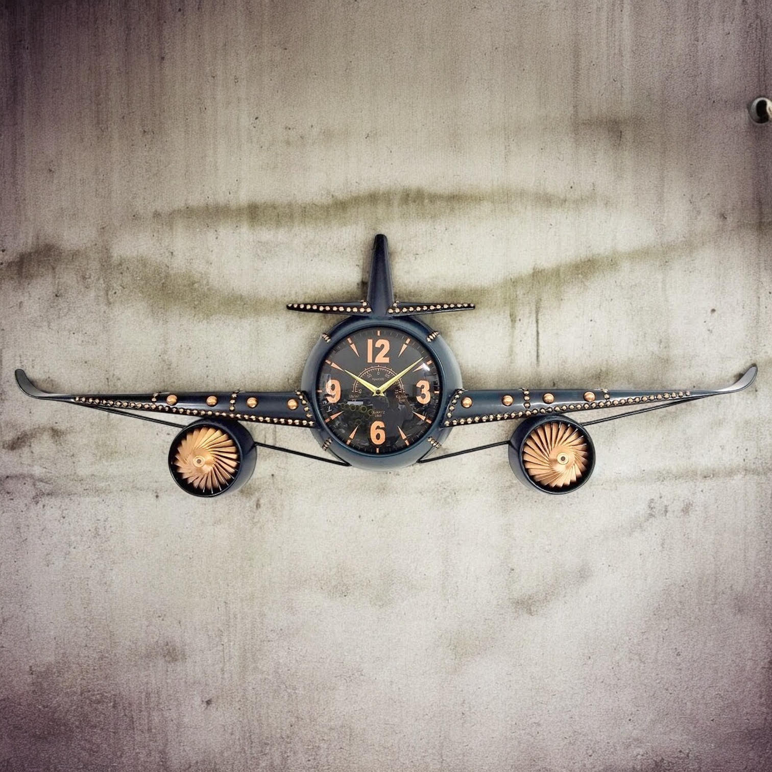 114CM AEROPLANE WALL CLOCK