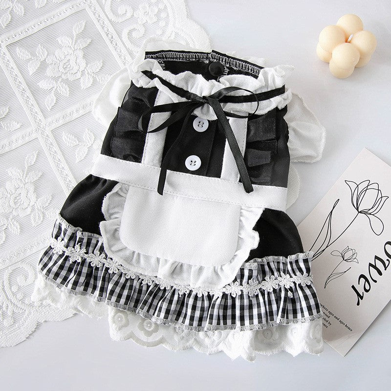 Thin Cat Princess Dress Two Feet Dog Pet