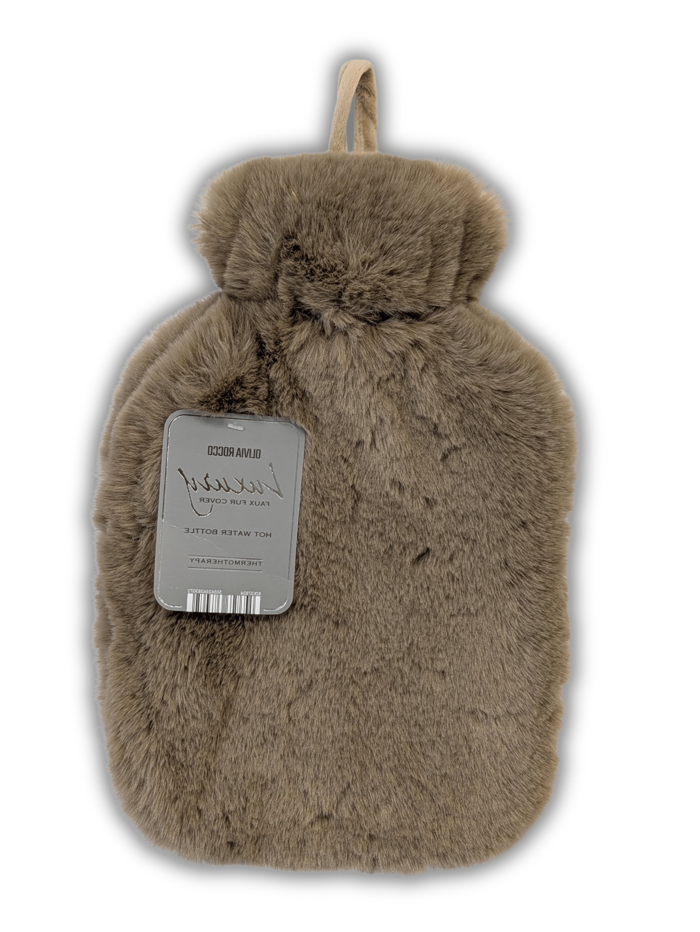 OLIVIA ROCCO Faux Fur Covered 2 Litre Luxury Hot Water Bottle Thermotherapy Natural Rubber UK Safe Tested Winter Warmth Gift for Adults and Kids