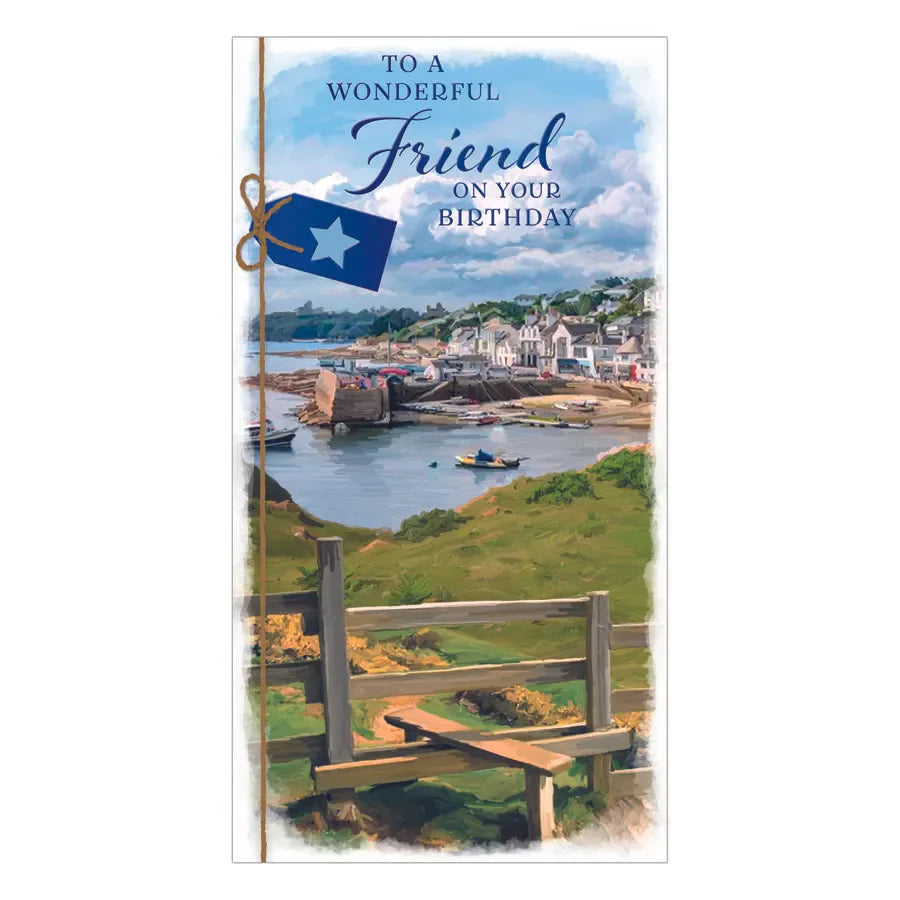 TO A WONDERFUL FRIEND ON YOUR BIRTHDAY CARD