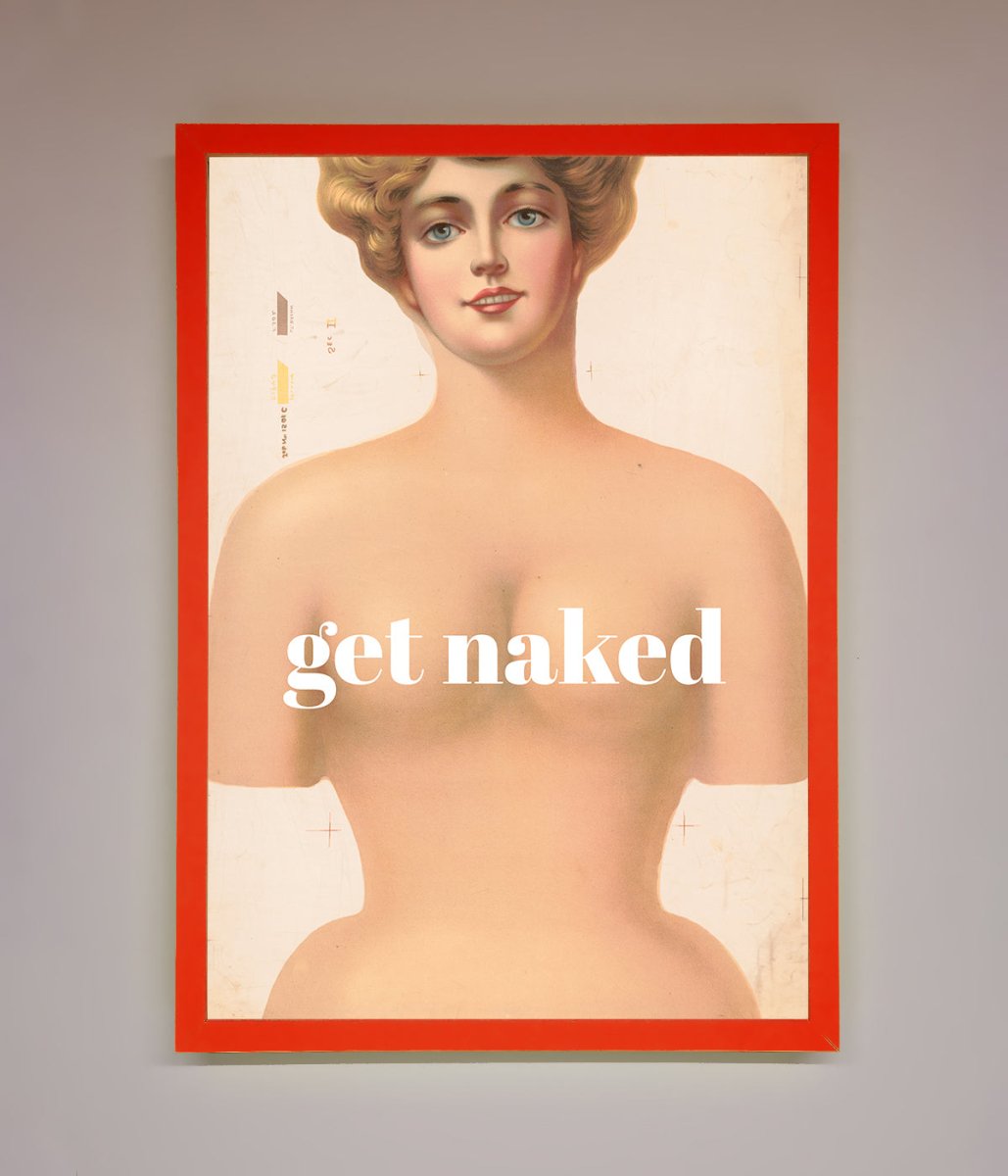 Get Naked Framed Poster - Zestio