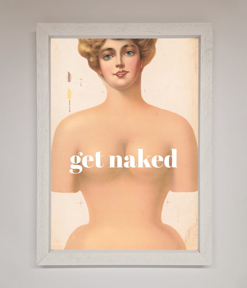 Get Naked Framed Poster - Zestio