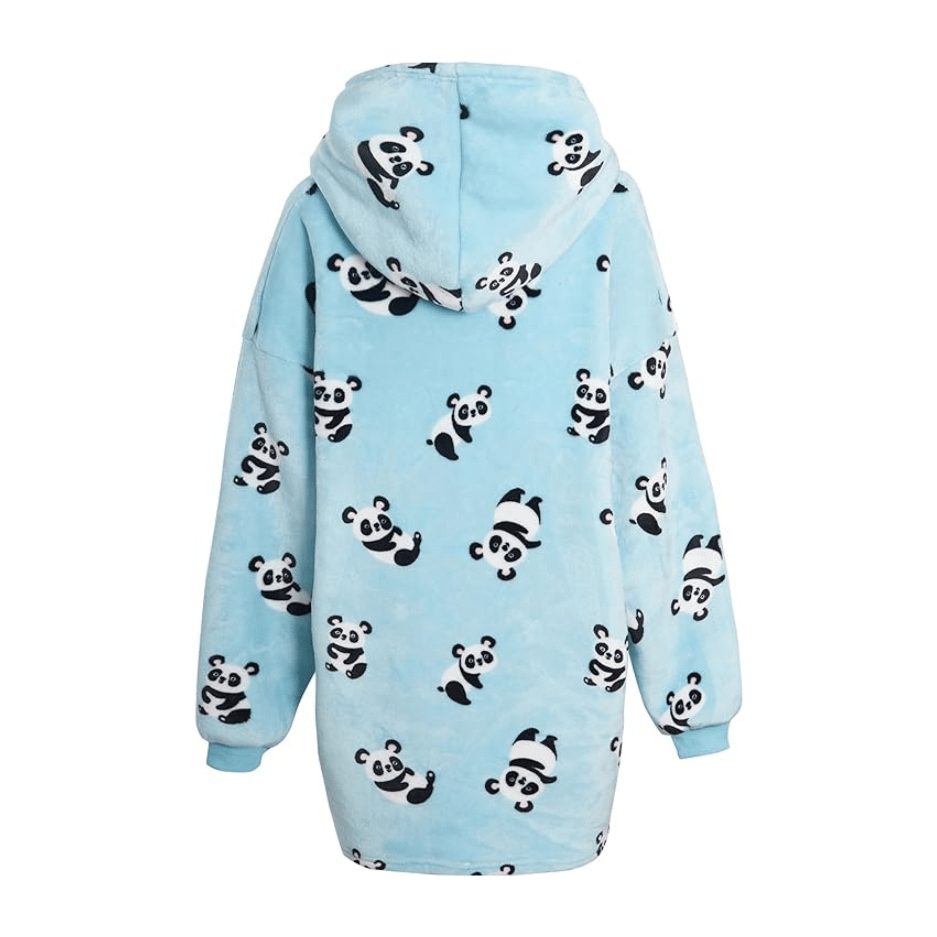 OLIVIA ROCCO Giant Oversized Panda Hooded Blanket Plush Fleece With Reversible Sherpa For Adults And Kids 6XL Hoodie Sweatshirt With Pockets