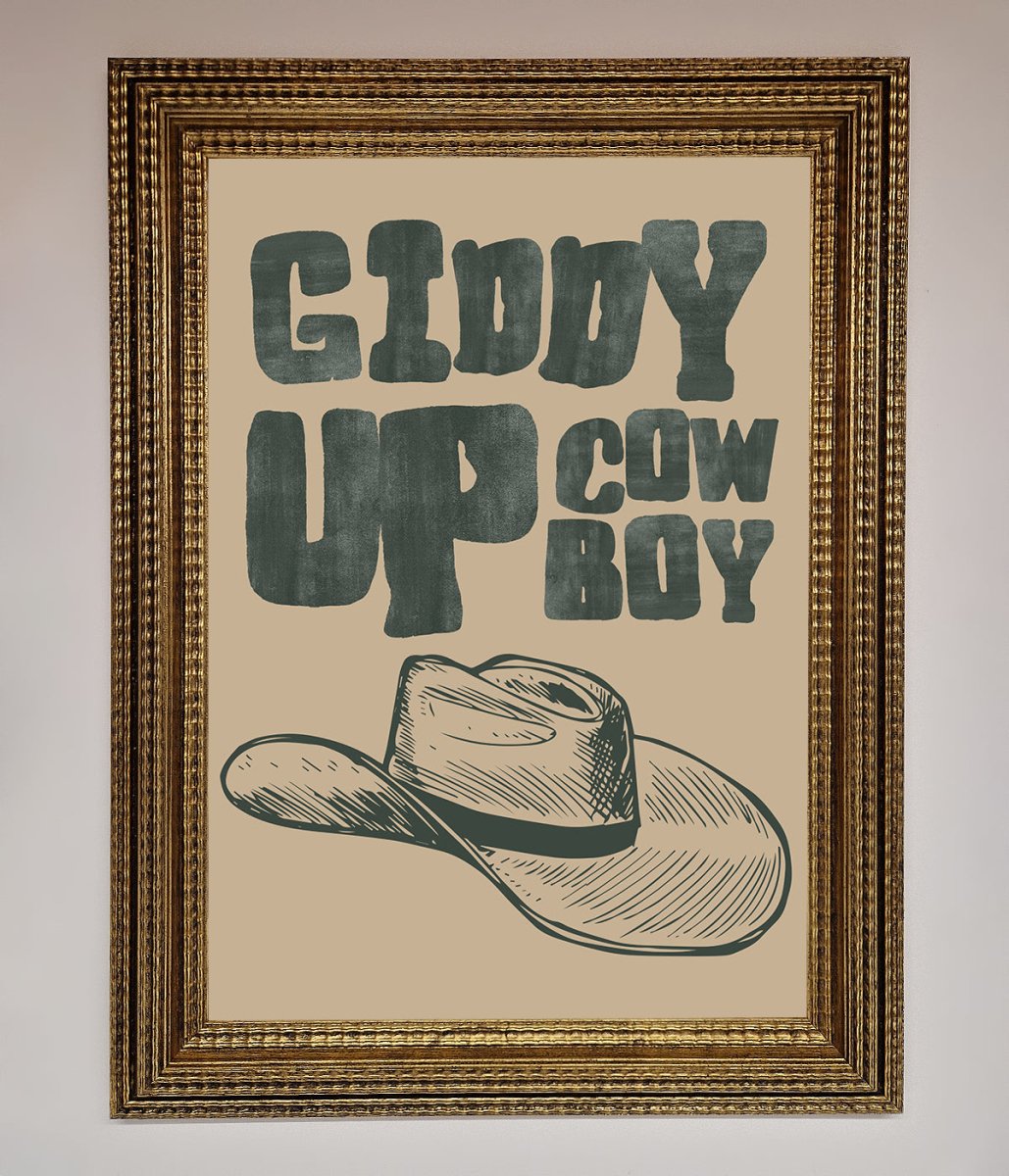 Giddy Up Framed Poster - Zestio