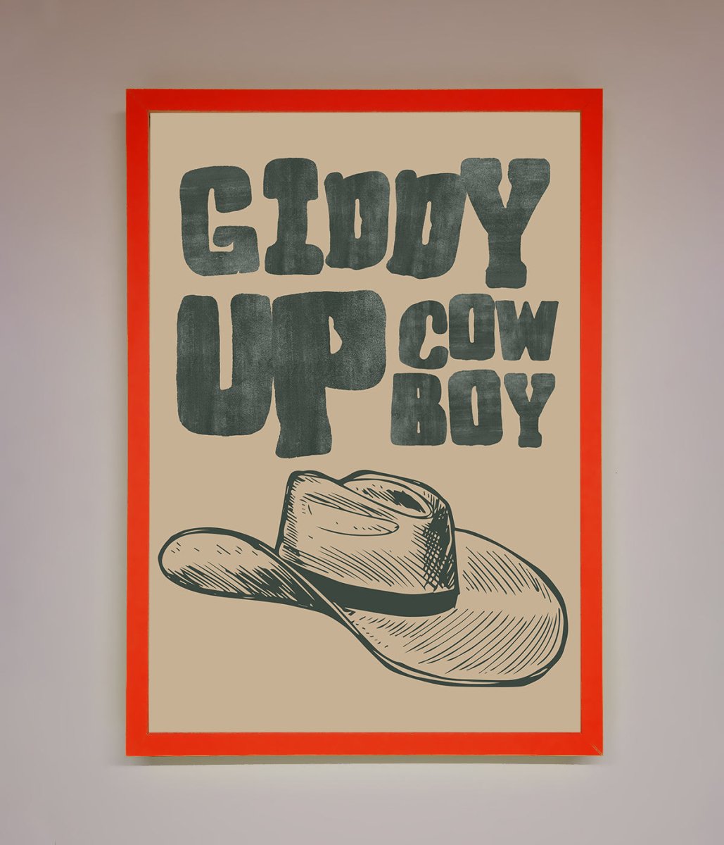 Giddy Up Framed Poster - Zestio