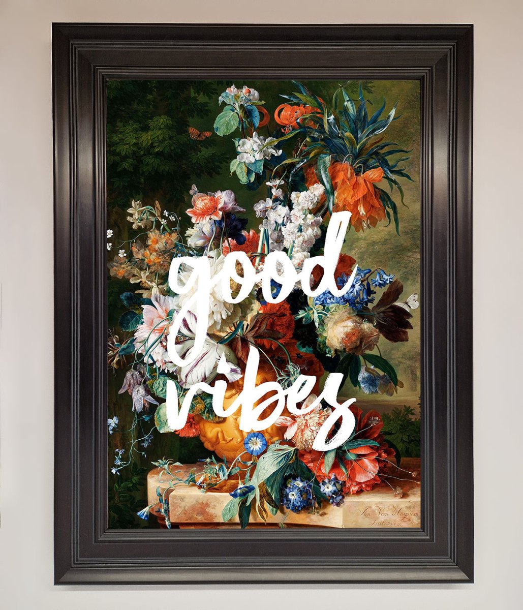 Good Vibes Framed Wall Art - Zestio