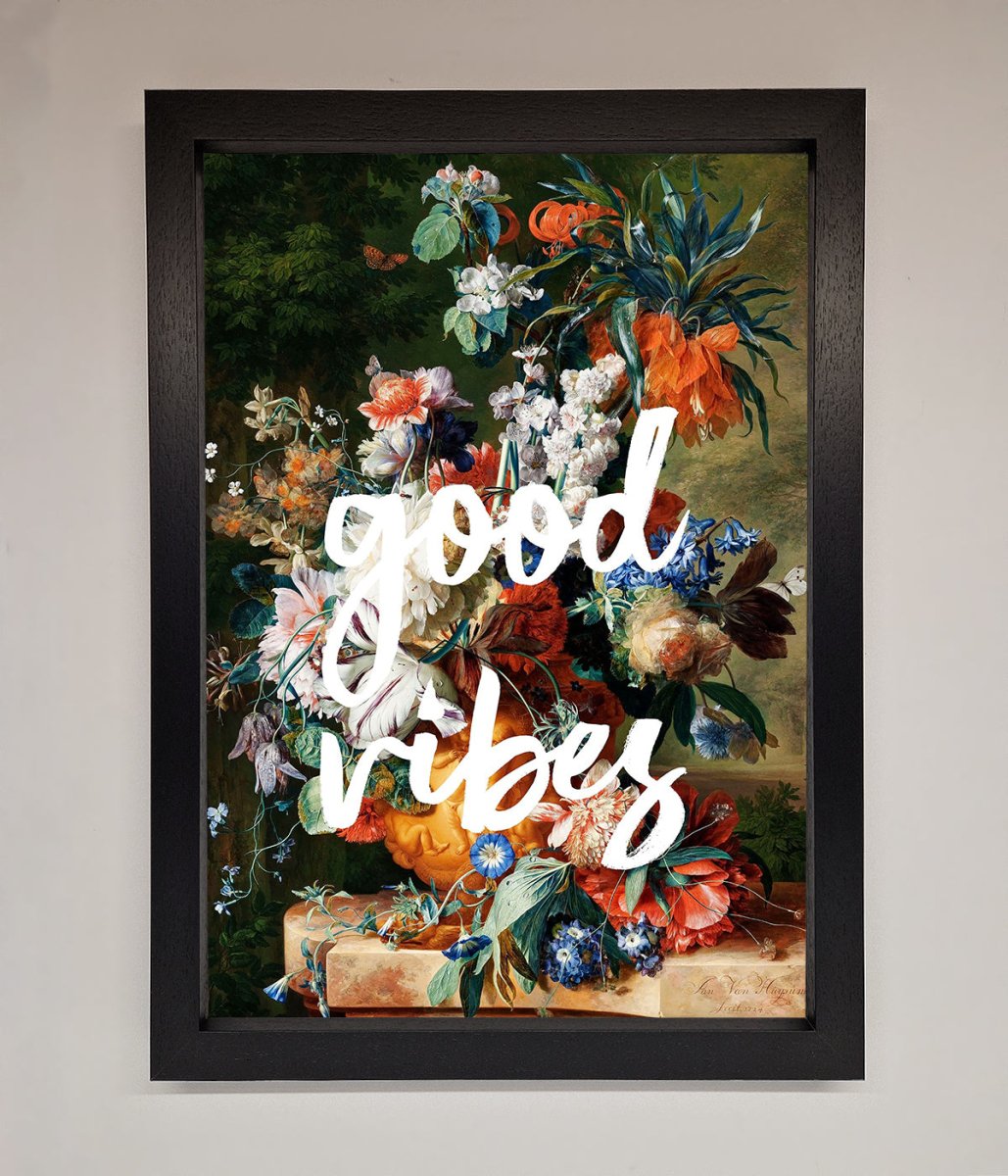 Good Vibes Framed Wall Art - Zestio
