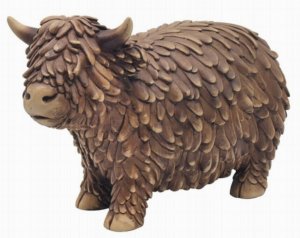 Hughie Highland Cow Figurine Leonardo Collection Extra Large lp73555