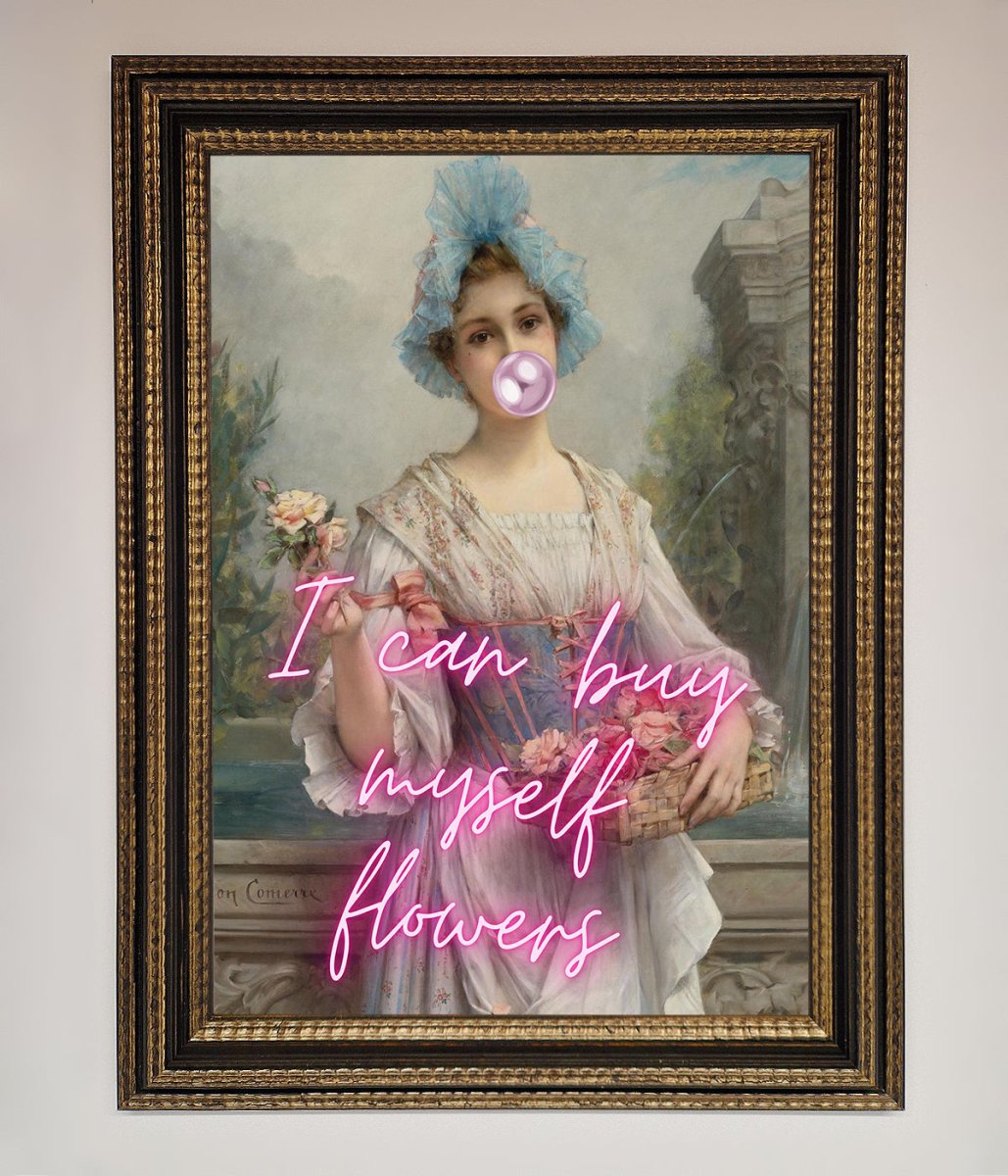 I Can Buy Myself Flowers Framed Print - Zestio