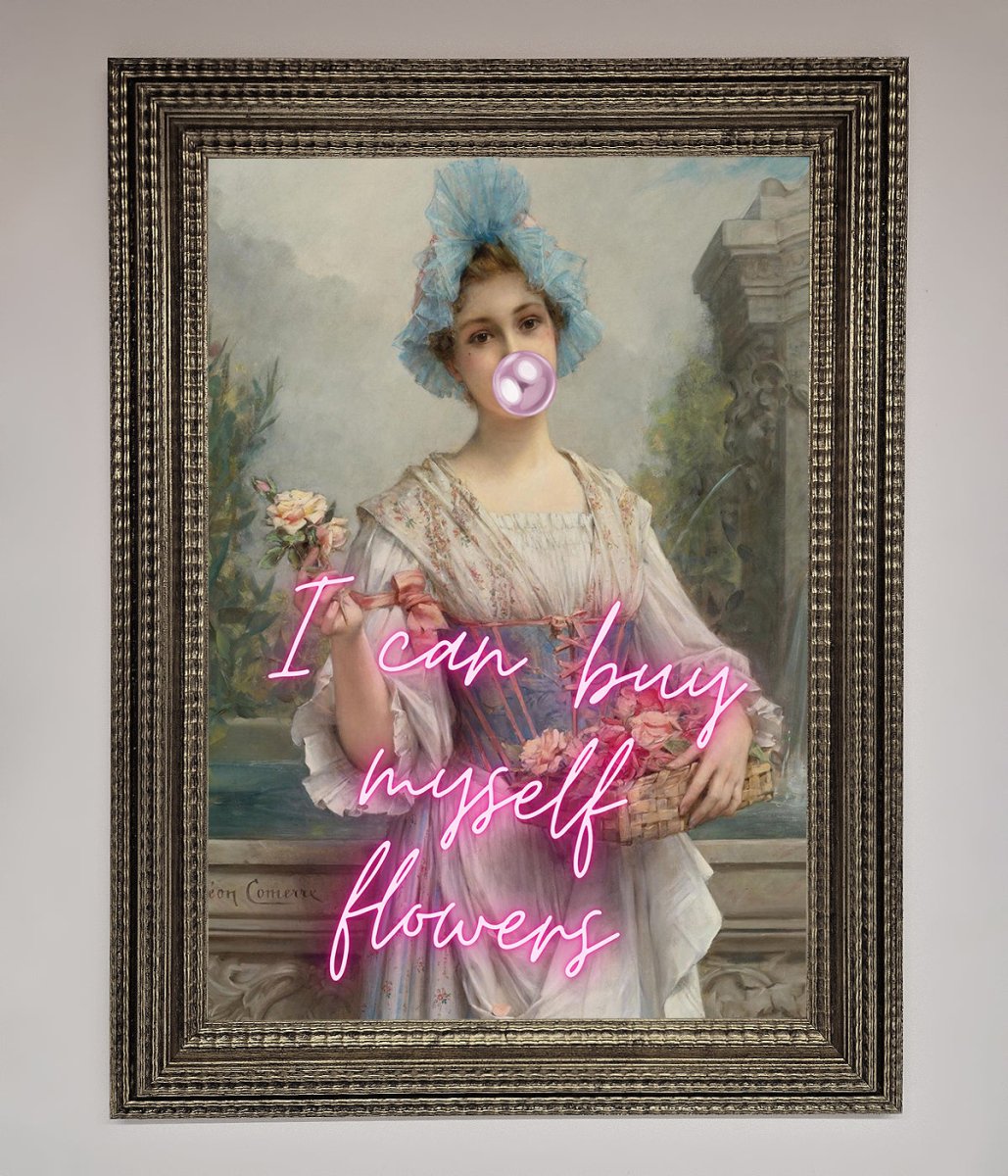 I Can Buy Myself Flowers Framed Print - Zestio
