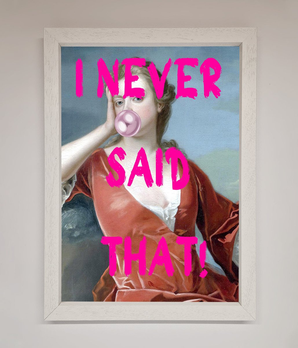I Never Said That Framed Print - Zestio