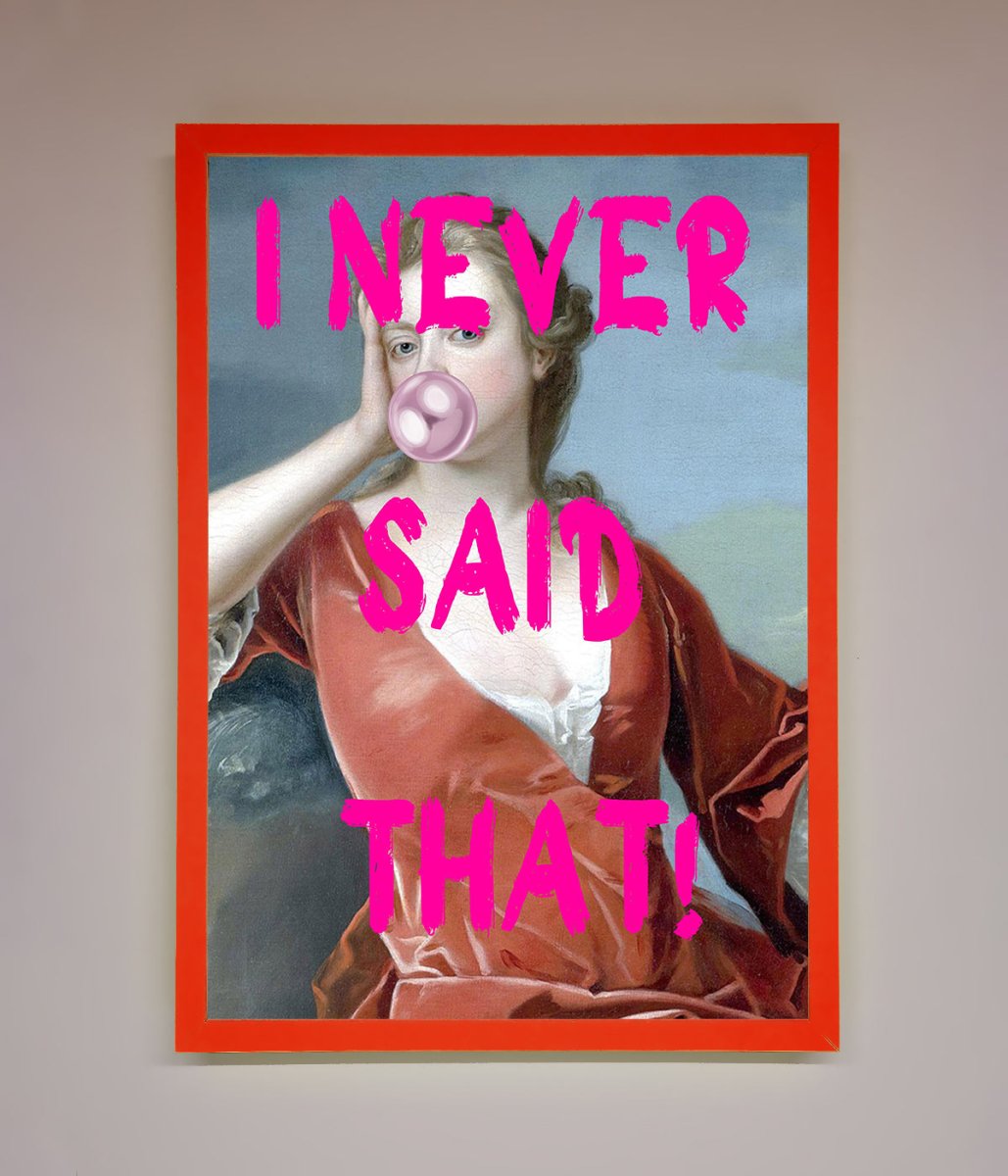 I Never Said That Framed Print - Zestio