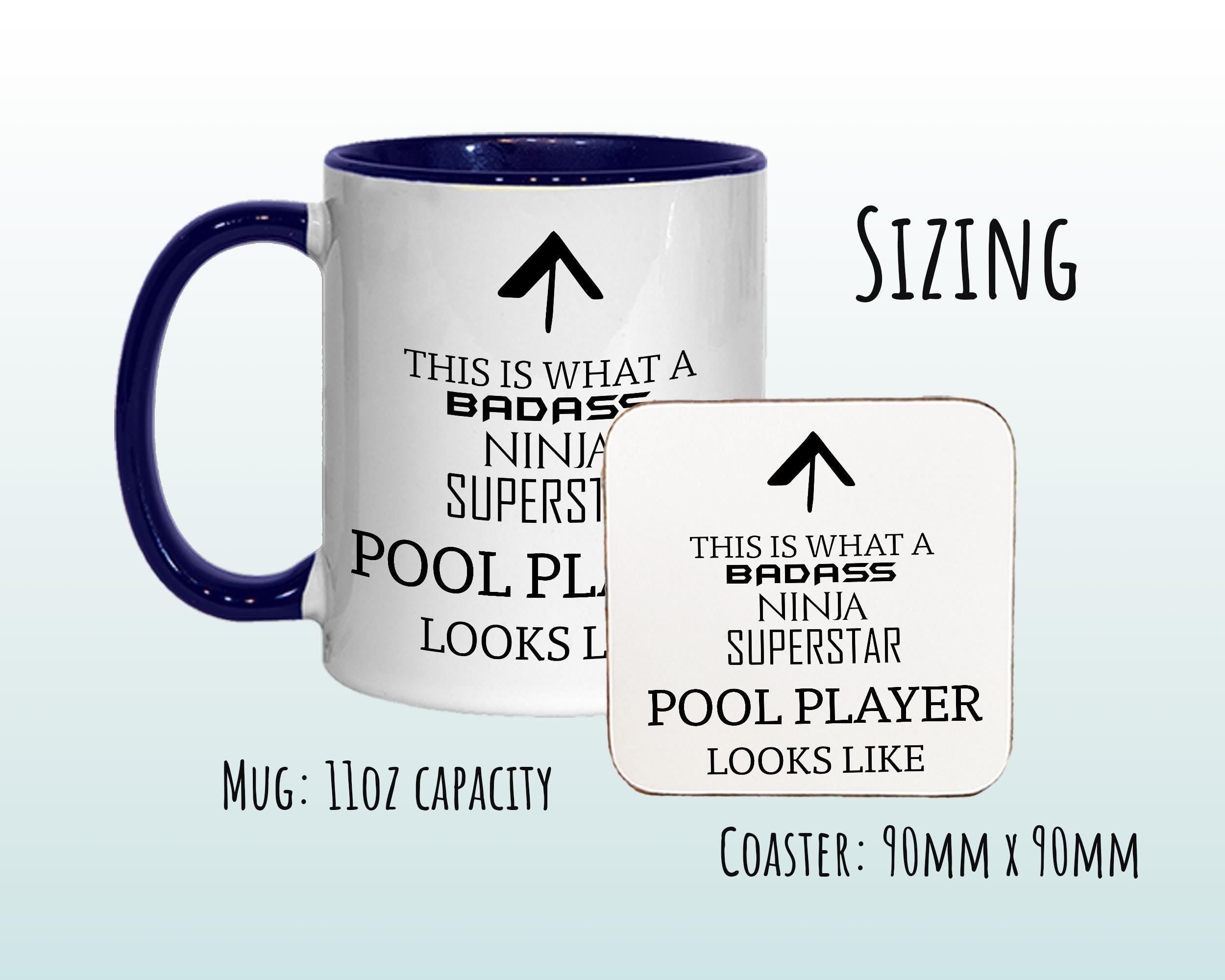 This Is What A Badass Pool Player Looks Like 11oz Coffee Mug Tea Gift Idea For Pub Pool Club Team Player Billiards Game MG0763