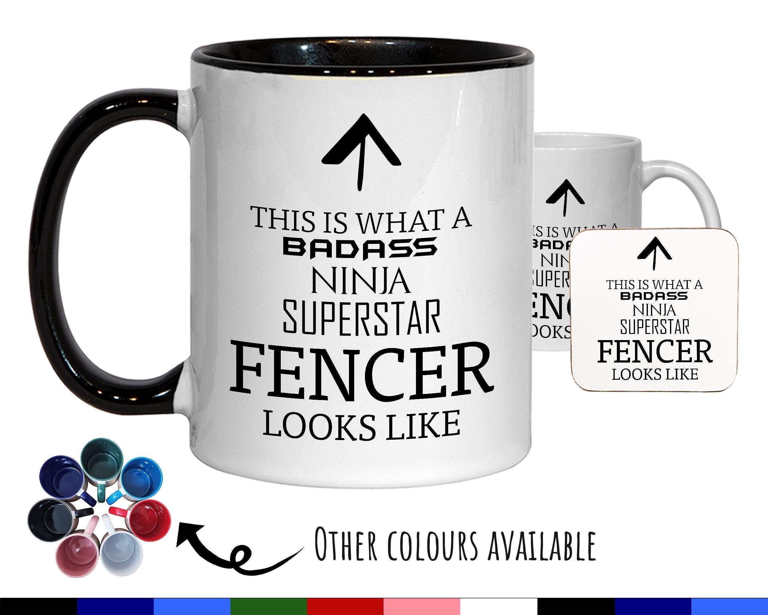 This Is What A Badass Fencer Looks Like 11oz Coffee Mug Tea Gift Idea For Fencing Instructor Coach Sword Fighting Class Champion MG0753