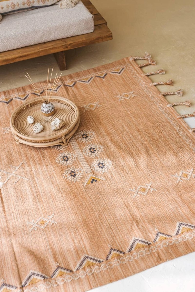 Ira | Woven Cotton Rug | 140 X 200 cm - Zestio