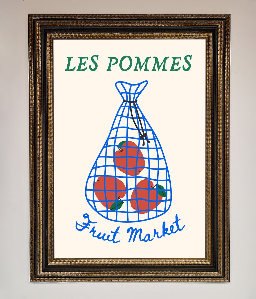 Les Pommes Framed Print - Zestio